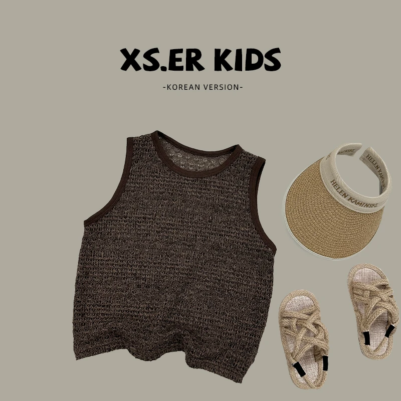 【小首尔】Q现货-男童复古洋气背心夏季SJ1174