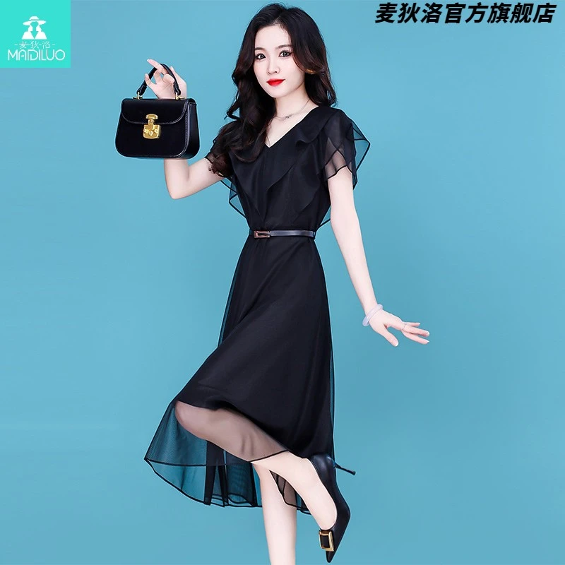 高端奢华连衣裙女夏季2025新款品牌气质名媛女神范爆款裙子