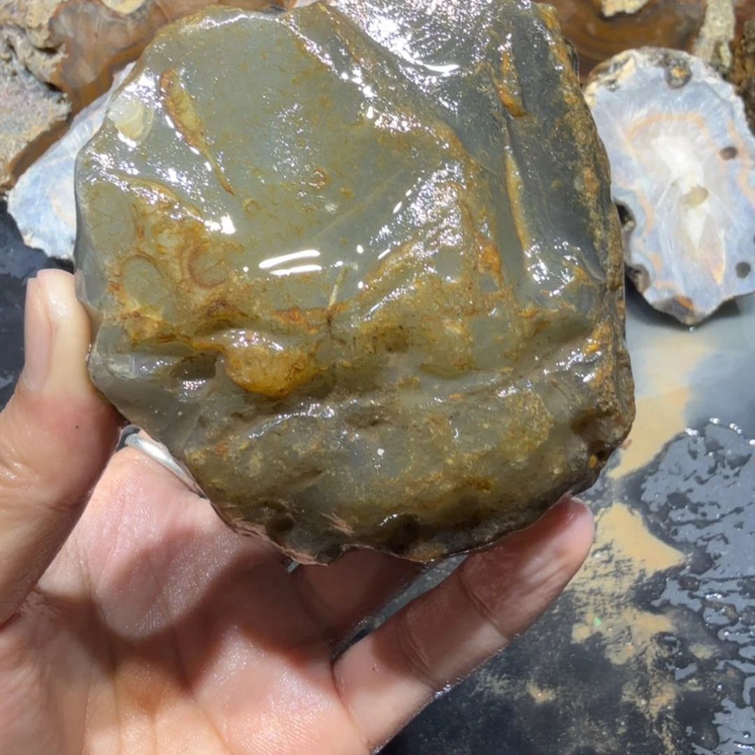 未镶嵌玛瑙/玉髓珠宝半成品