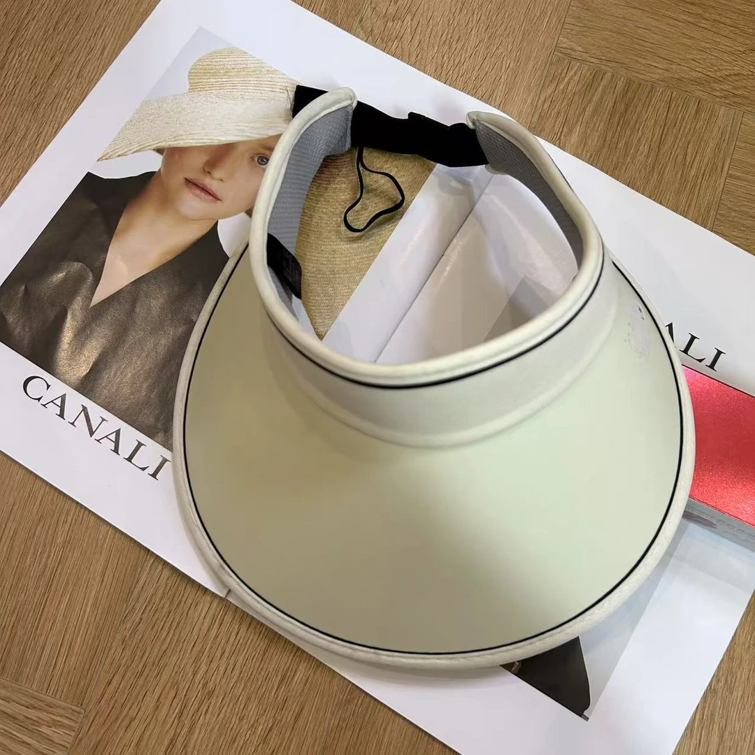 夏季日常休闲简约百搭//乳//女士遮阳空顶防晒帽H4901