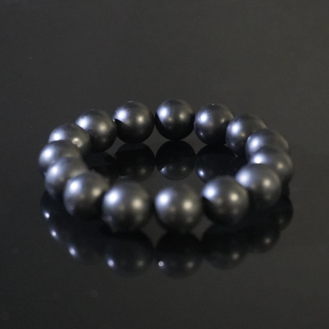 20世纪和田墨玉手串/HY537467/金玉良缘/槐荫山房