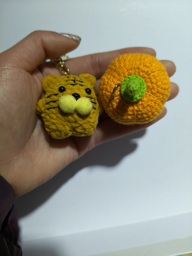 纯手工毛线钩织玩偶钥匙扣