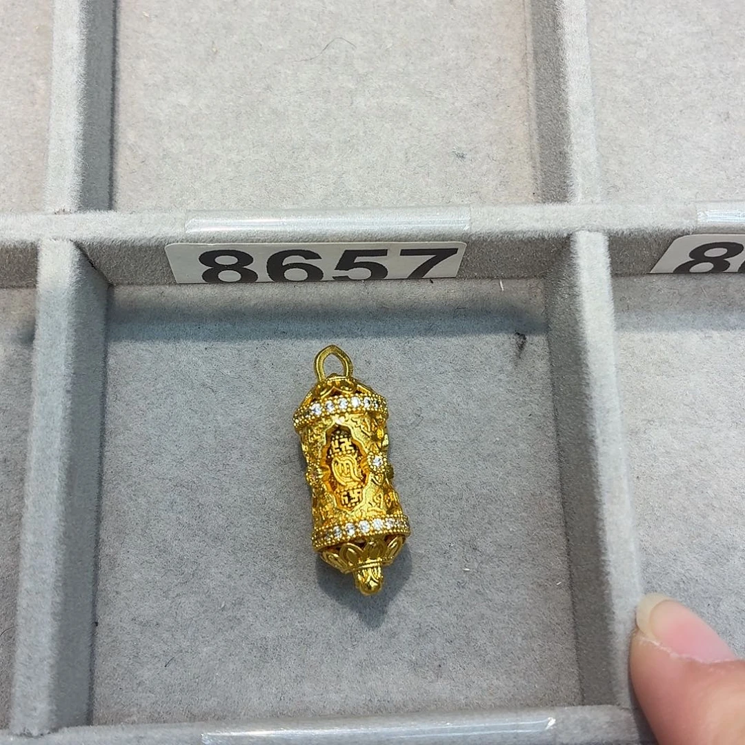 铜合金8657强保色发 1 个壹笔壹吊坠