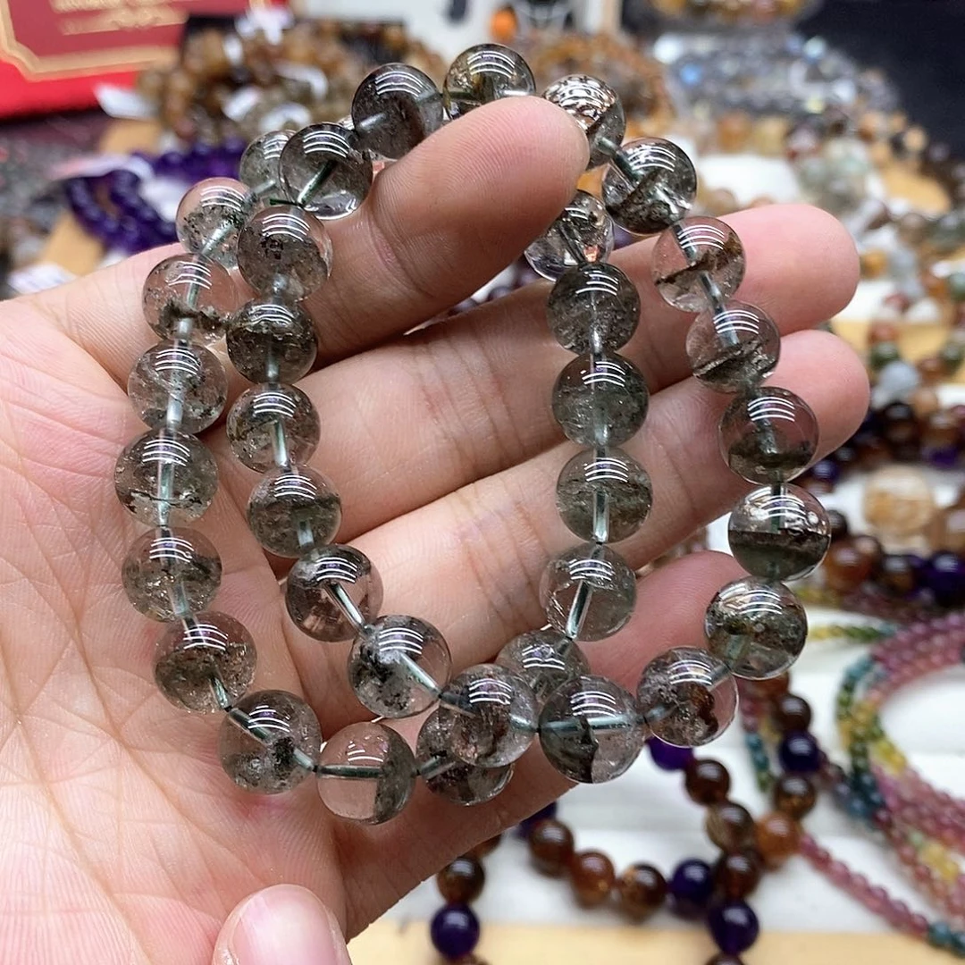 水晶手链未镶嵌多样性发货发一条