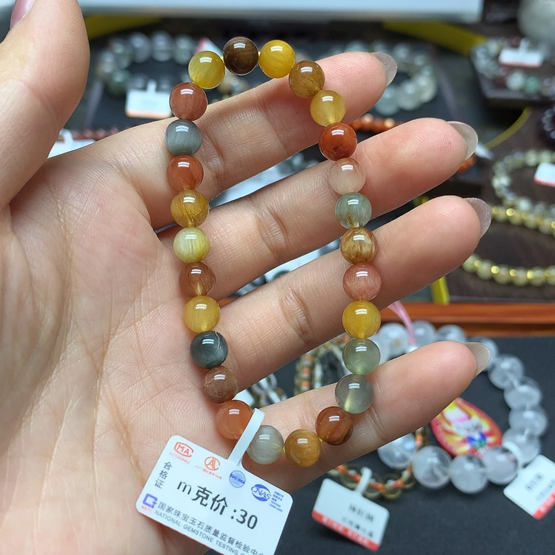 未镶嵌水晶手链手链