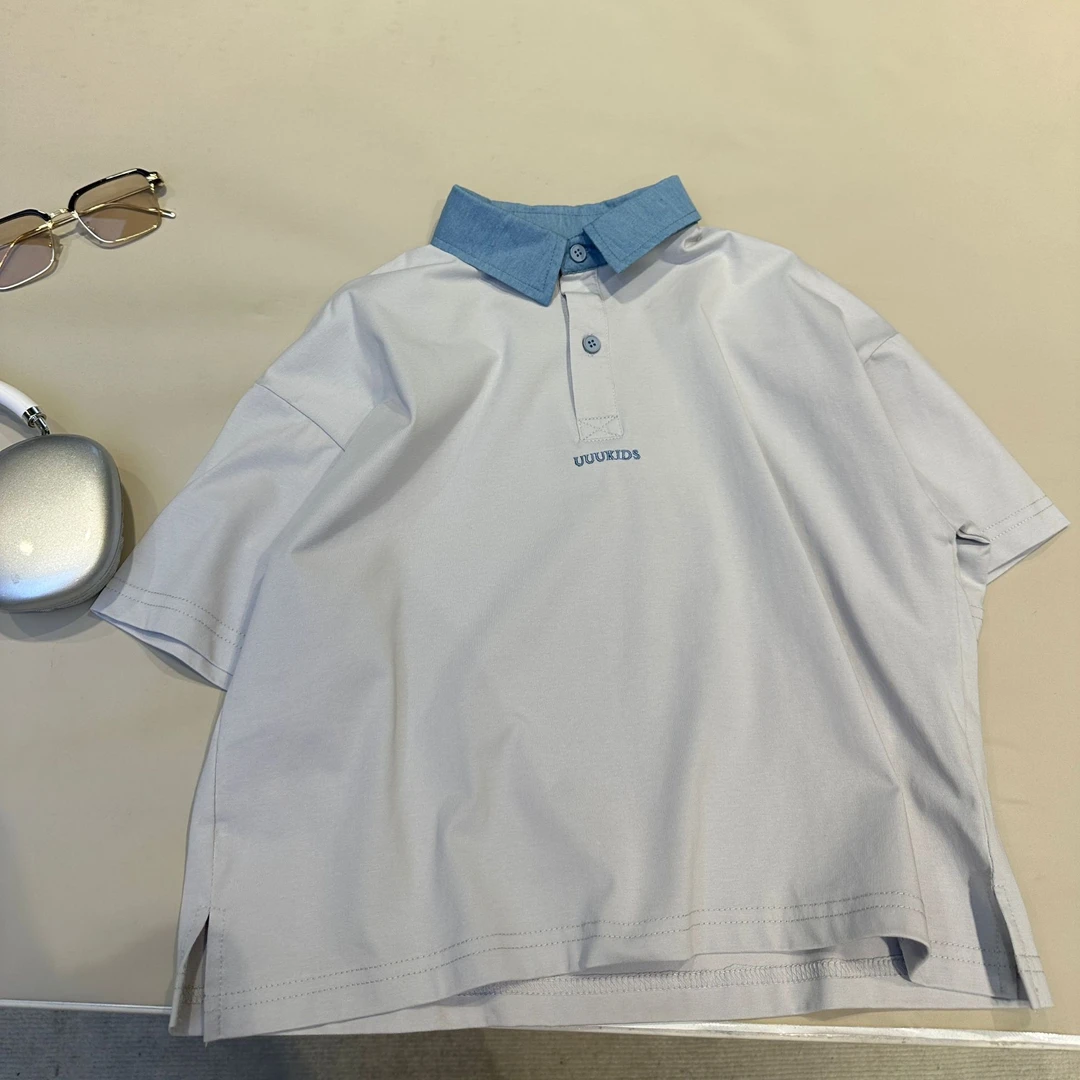 断码清仓 儿童夏装韩范舒适中大童帅气Polo衫男童女宝宝短袖25200