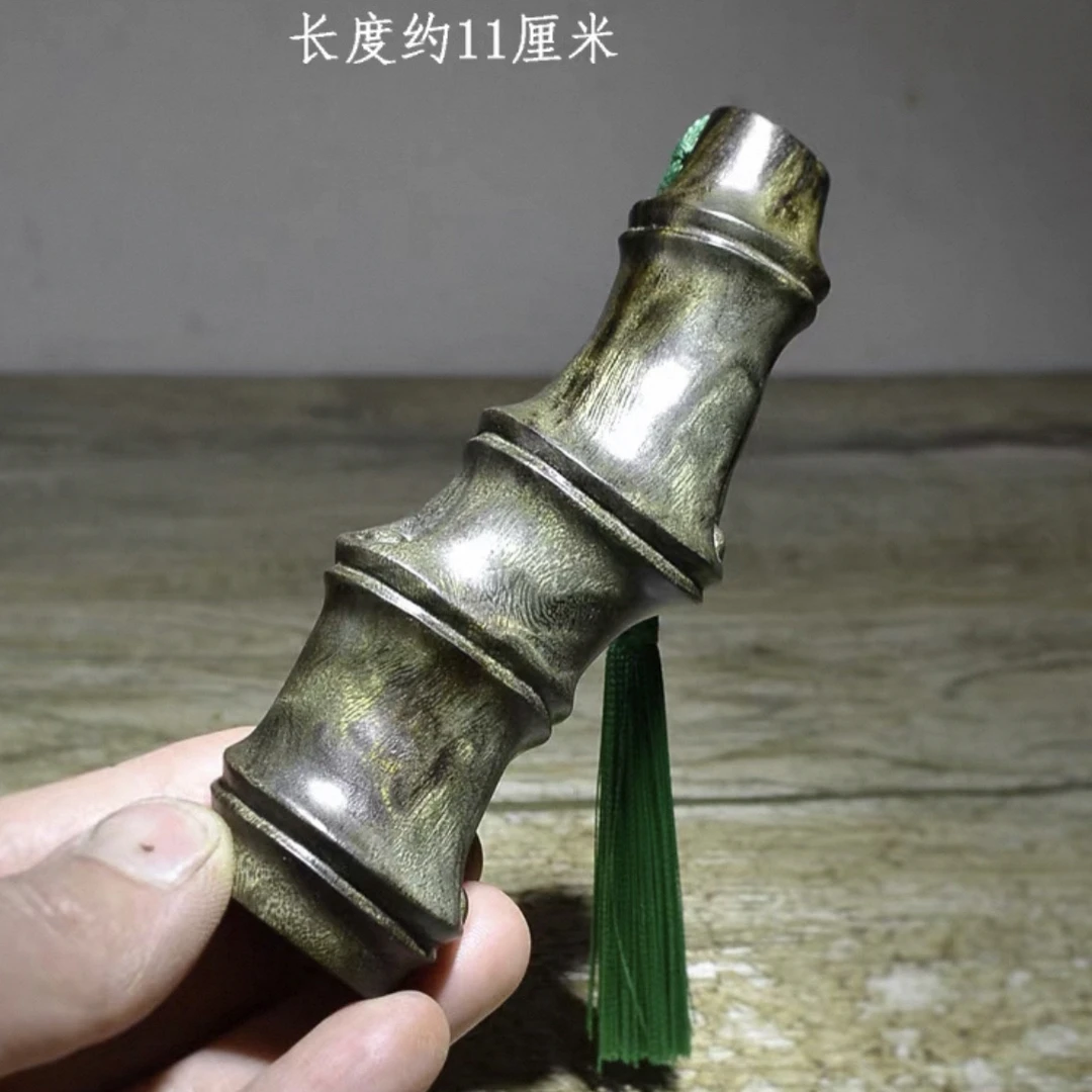 乌木阴沉木金丝楠木雕竹节竹子节节高升手把件文玩挂坠