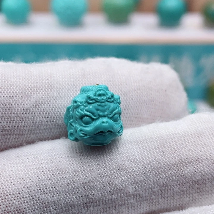 未镶嵌绿松石珠宝奇石11mm