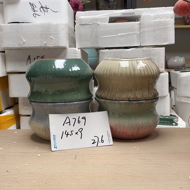 粗陶多肉花盆微瑕769