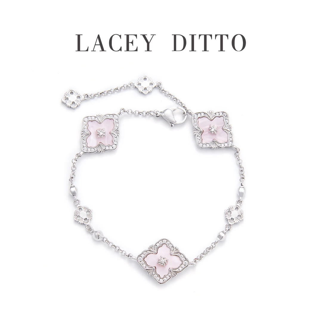 铜合金手链 LaceyDitto 2025 6/24 轻奢法式四叶草手链