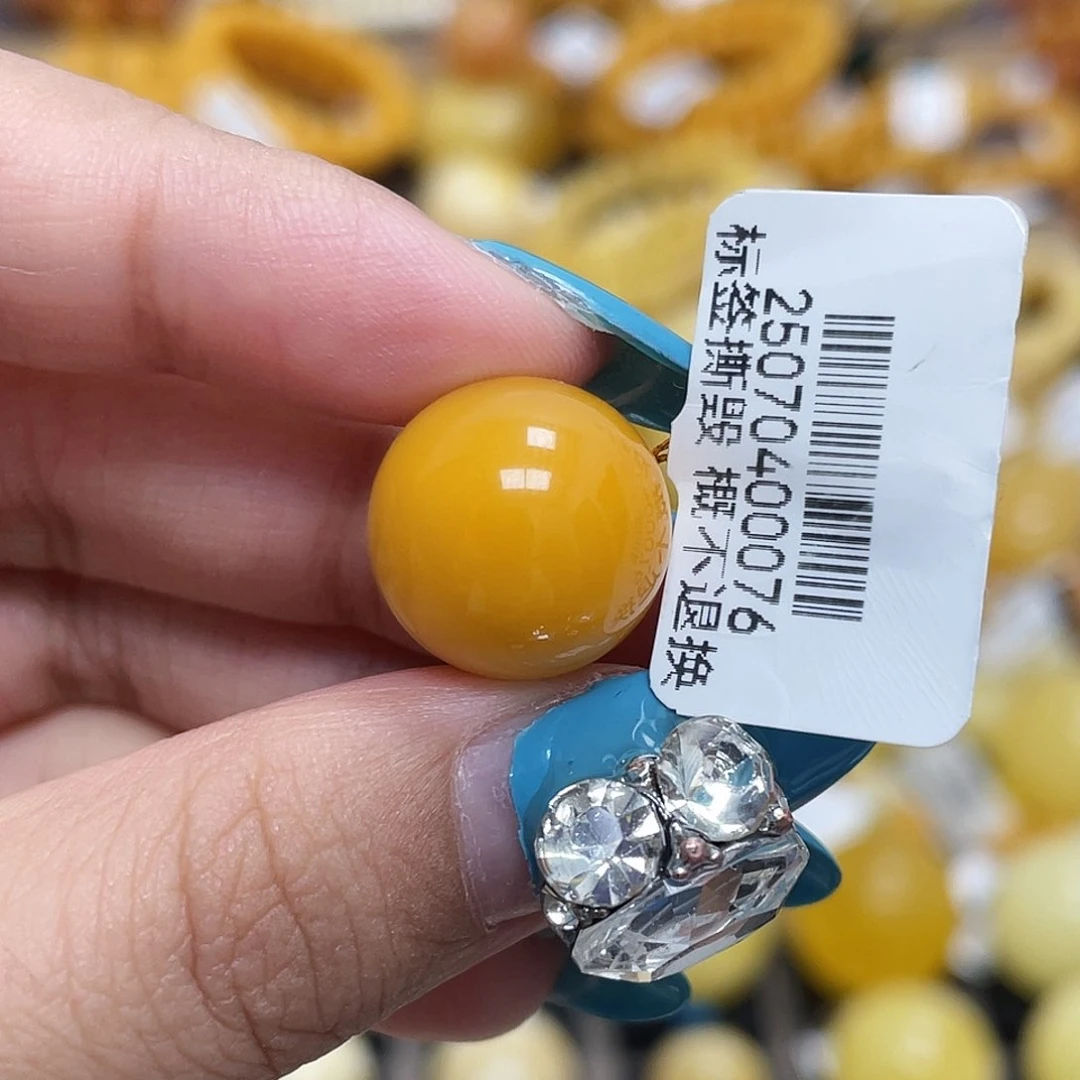 蜜蜡未镶嵌珠宝奇石14.5mm圆珠