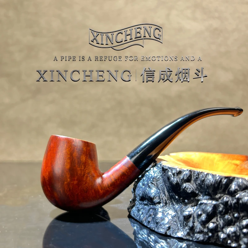 【福尔摩斯经典弯】意大利石楠木烟斗石楠根烟斗石楠木老式烟斗老式