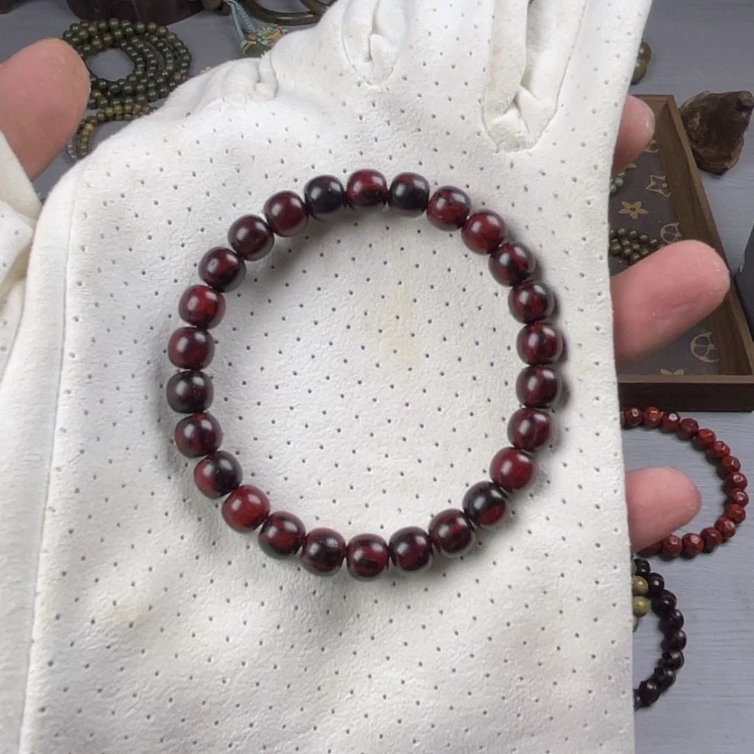 檀香紫檀（小叶紫檀）无事牌精工天然工艺无胶无漆无蜡7.5/8火焰