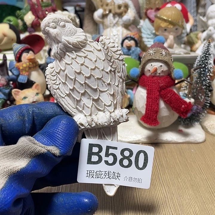 静***心摆件孤品老货微瑕瓷