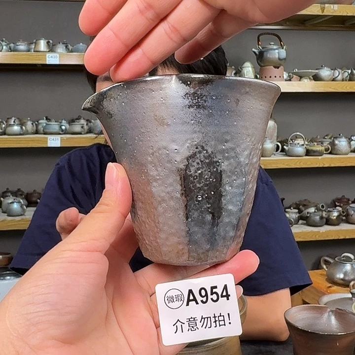 坭兴陶柴烧全手工原矿泥料杯