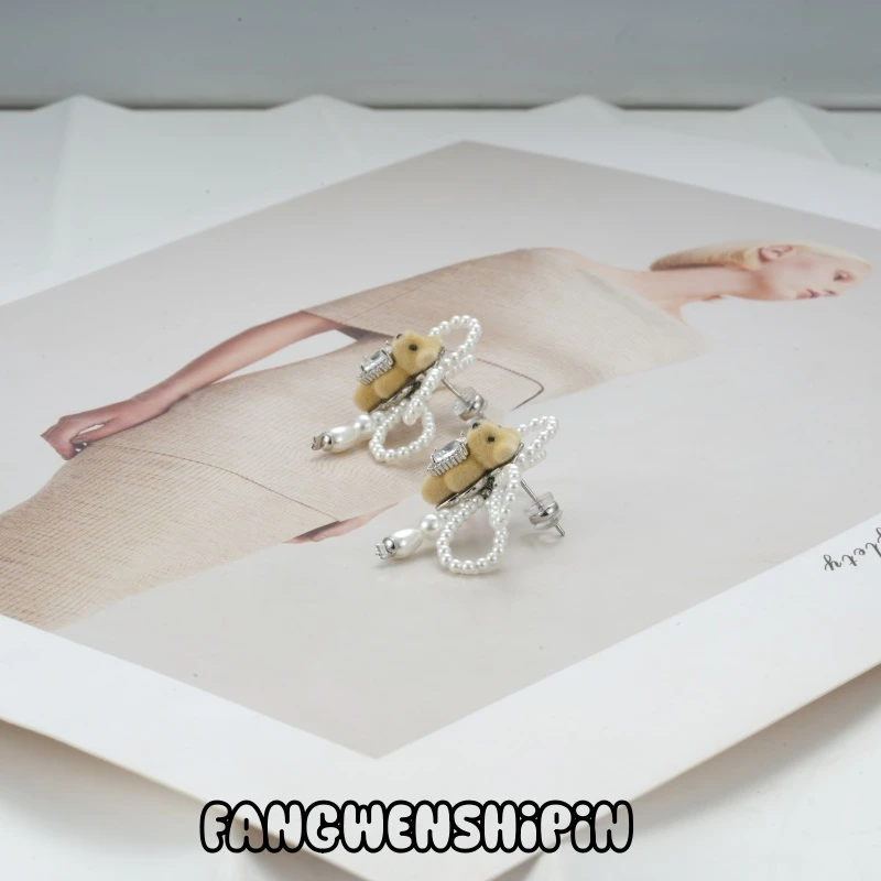 铜合金锆石耳饰 【镀K金】【925银针】耳环4777