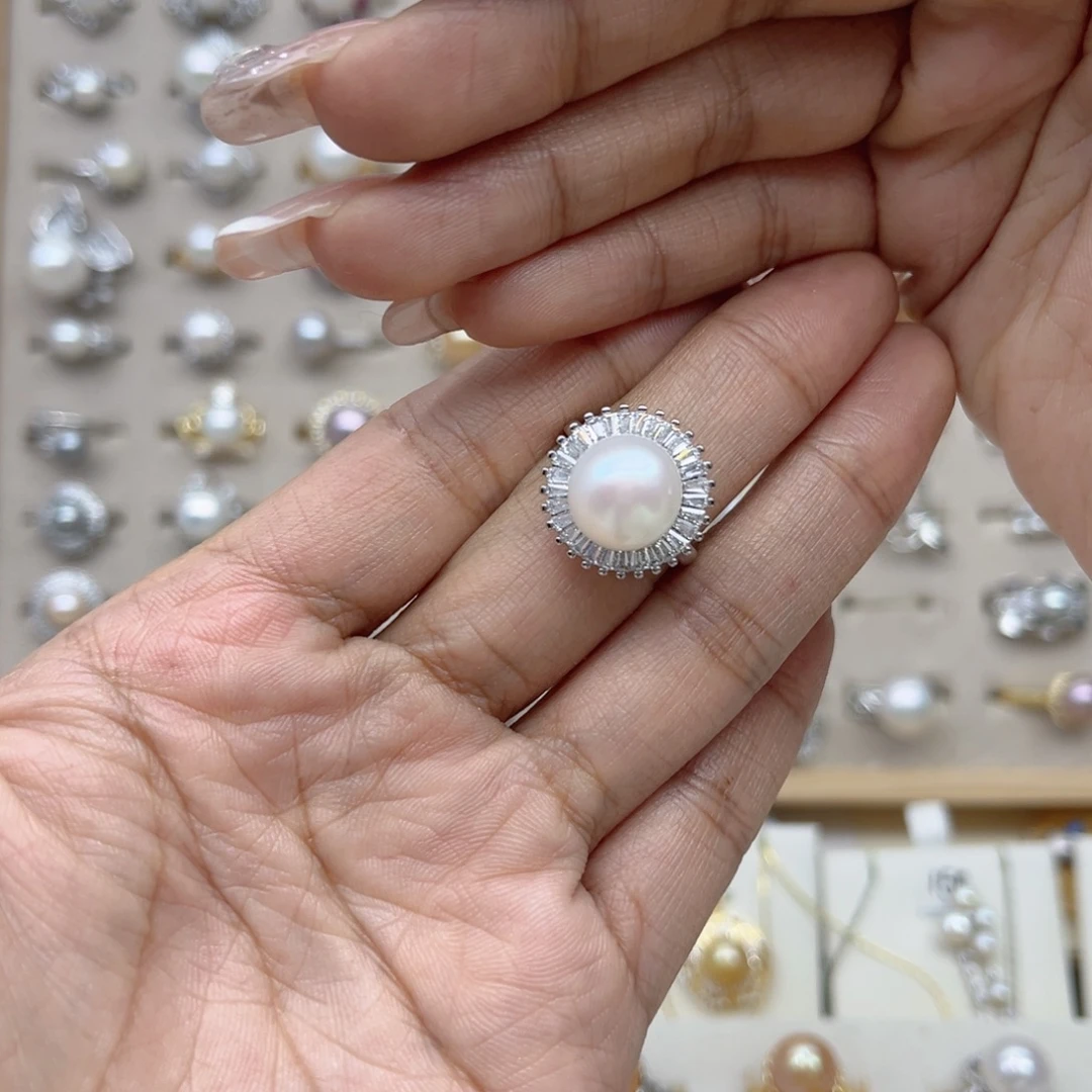 Z***n戒指合金淡水珍珠