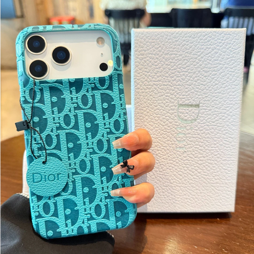 蓝色适用iPhone17pro手机壳苹果16半包D家13高级感14pm个性15情侣