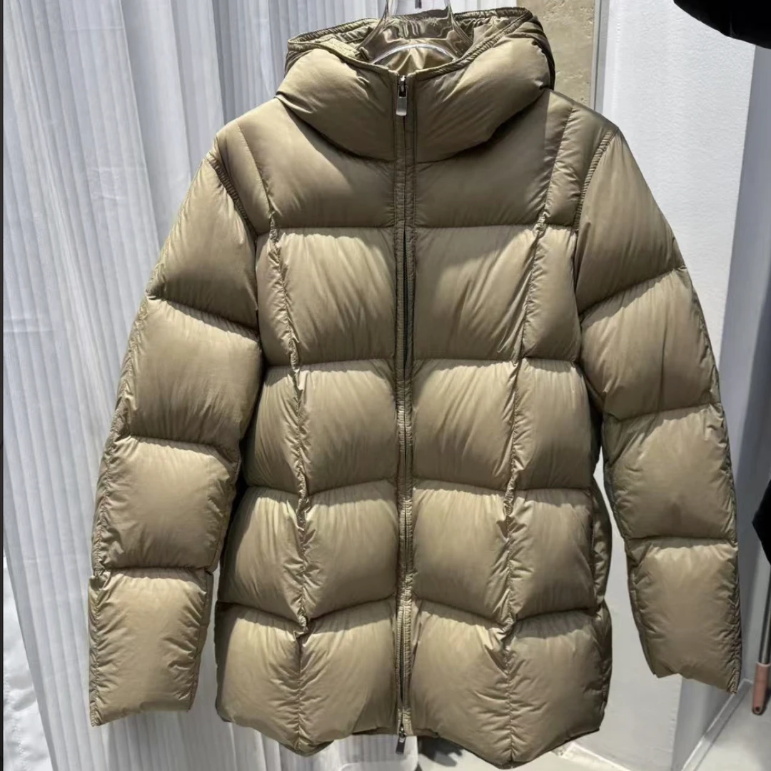 J家豆腐块鹅棉服加厚巨蓬外套