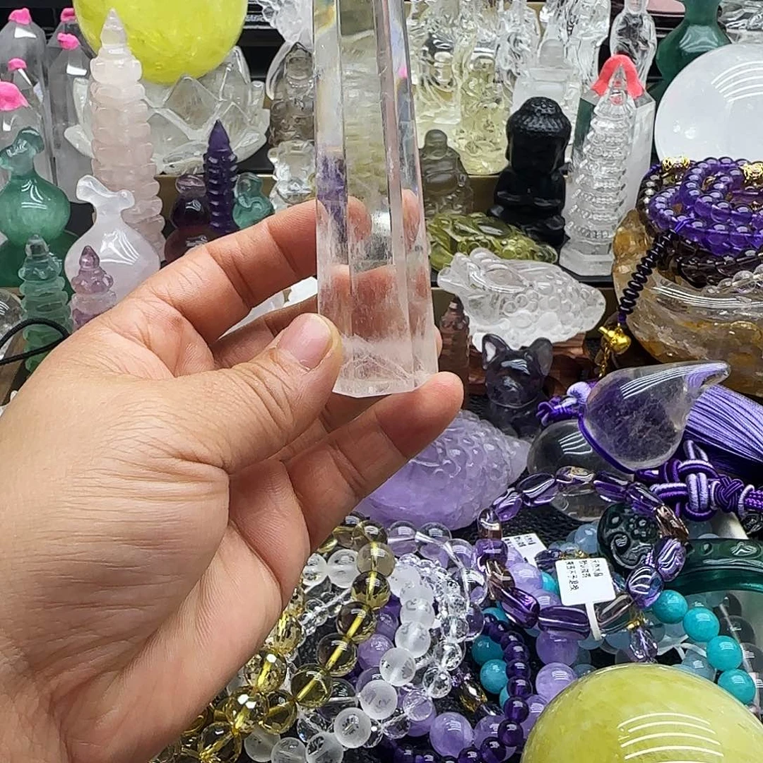 水晶未镶嵌车挂摆件