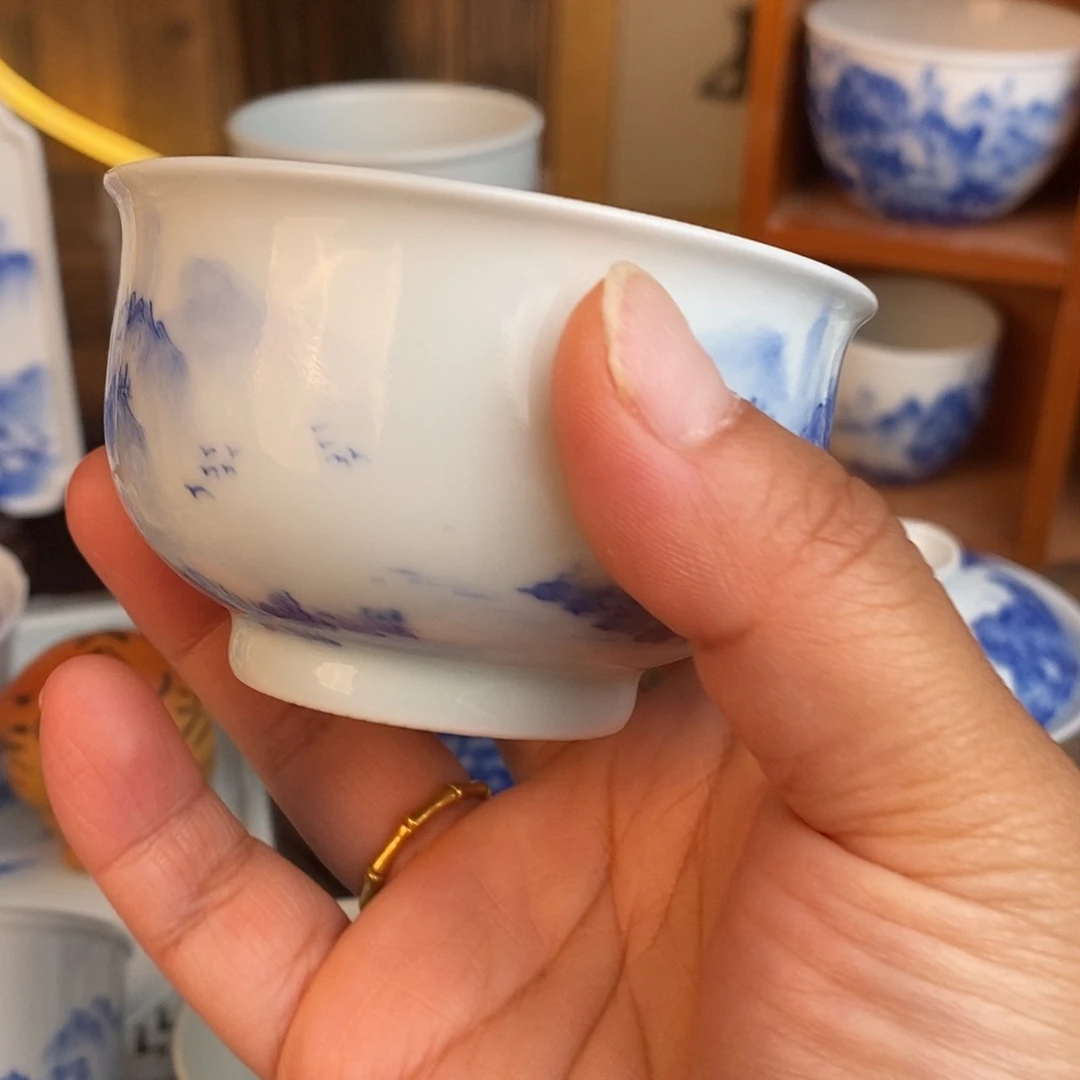 杯大卢氏手工制作 宋画山水