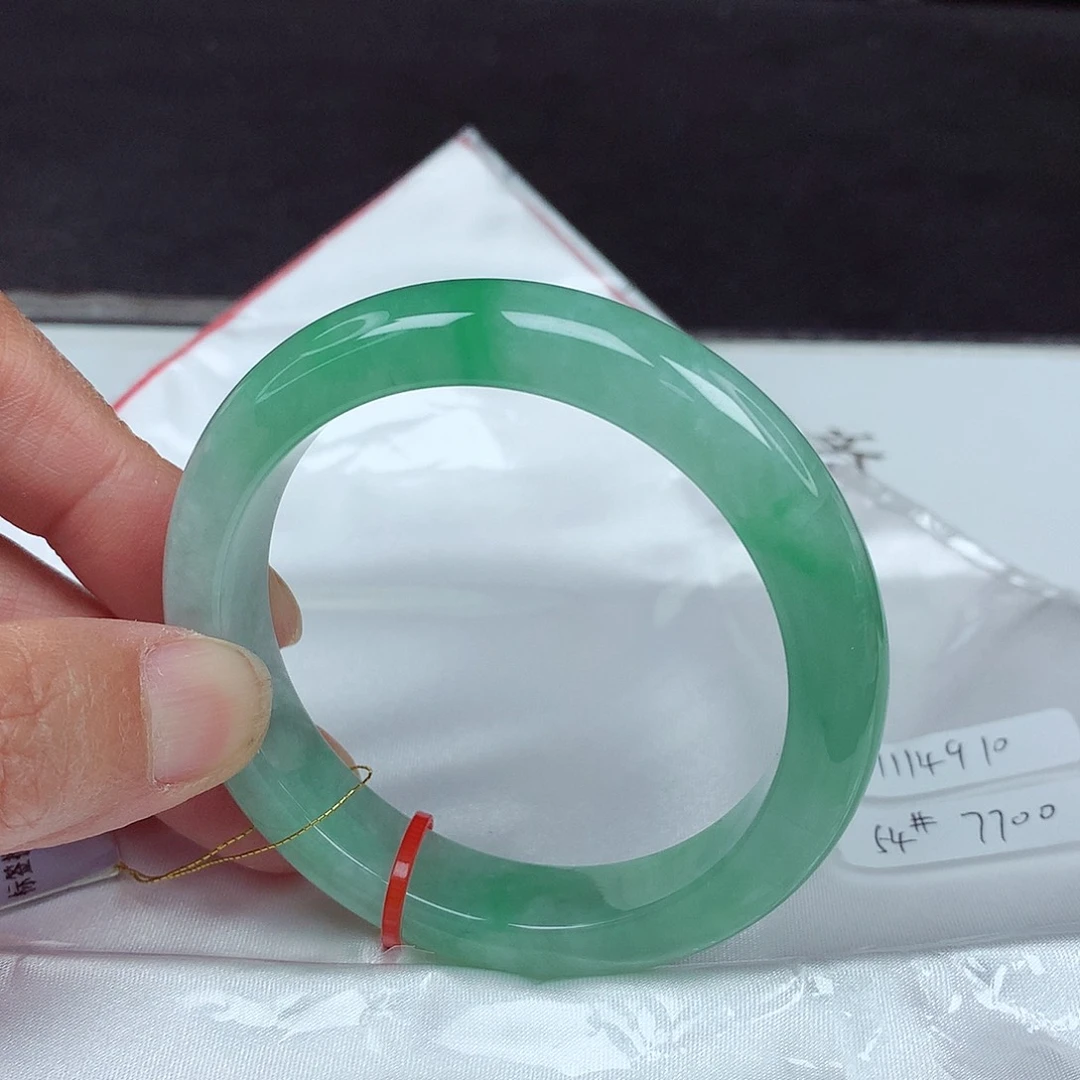 未镶嵌手镯翡翠54圈4910