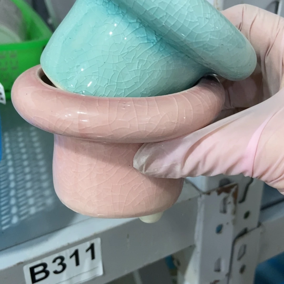 红陶高温陶瓷花盆