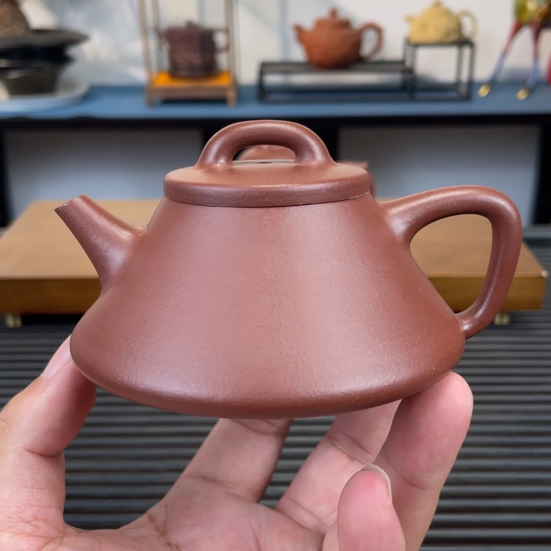 紫砂茶壶紫泥纳瓢180cc