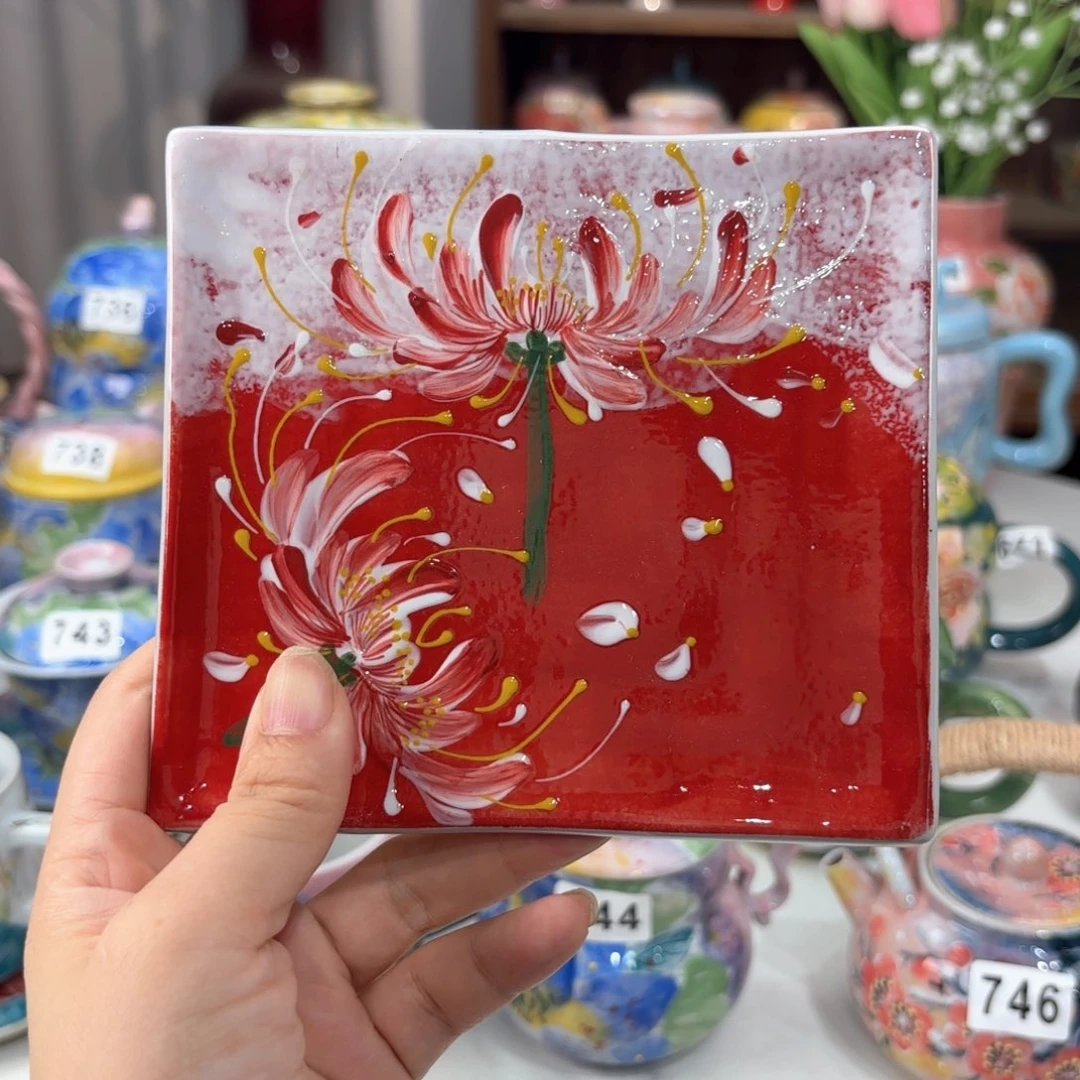 景德镇手绘高温釉下彩陶瓷茶具