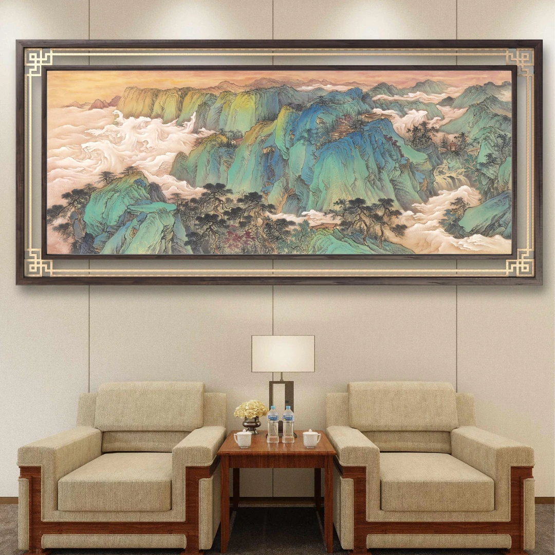 陈砚之先生原创作品《观海听涛》