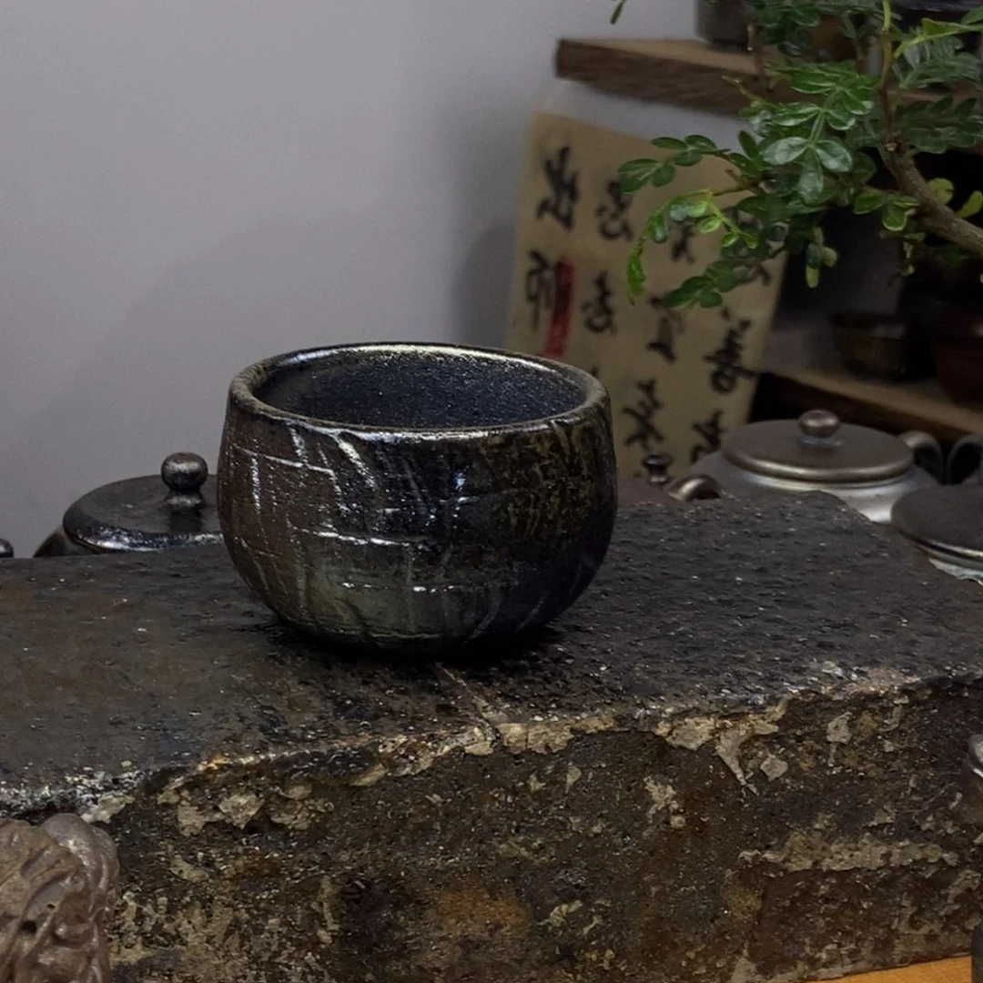 建水紫陶柴烧茶具