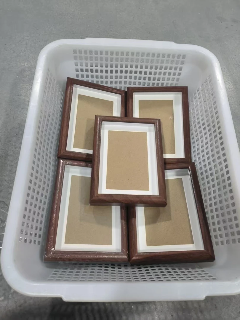 【书心工厂】7寸相框摆台 12.7*17.8cm 胡桃色 到手5个