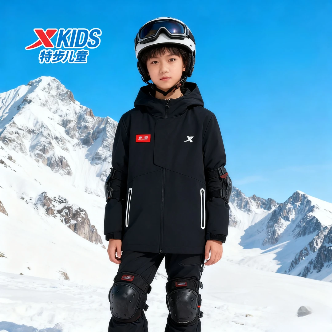 【御水盾-三防风衣】特步儿童秋新款连帽男女通用保暖675325339054