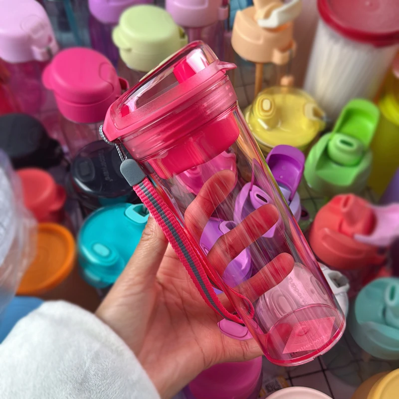 男士女士400ml晶彩茶韵随心杯带茶隔便携学生随手杯可爱创意简约