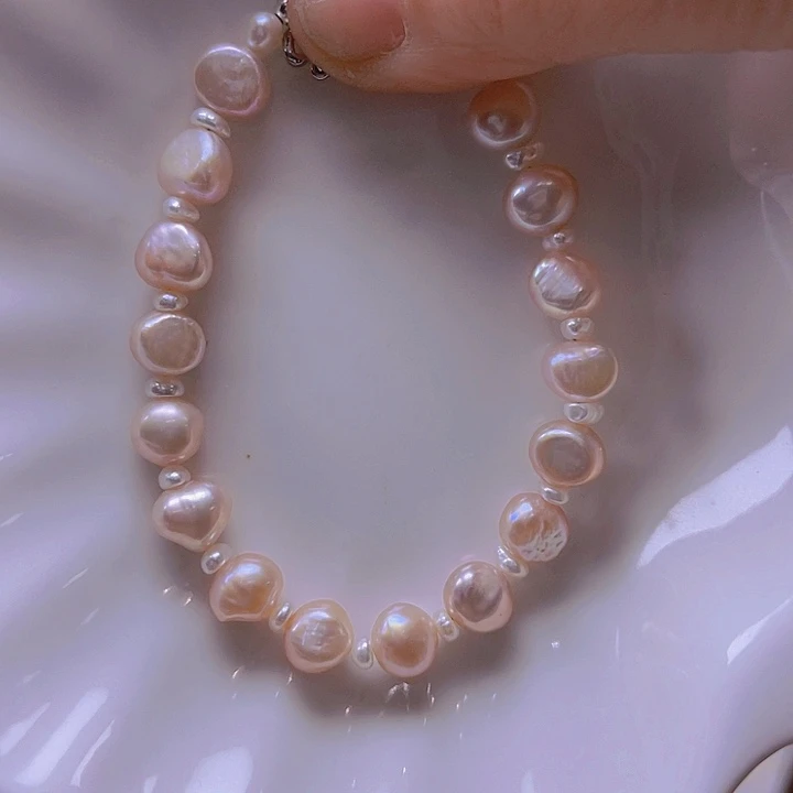 淡水珍珠手绳合金