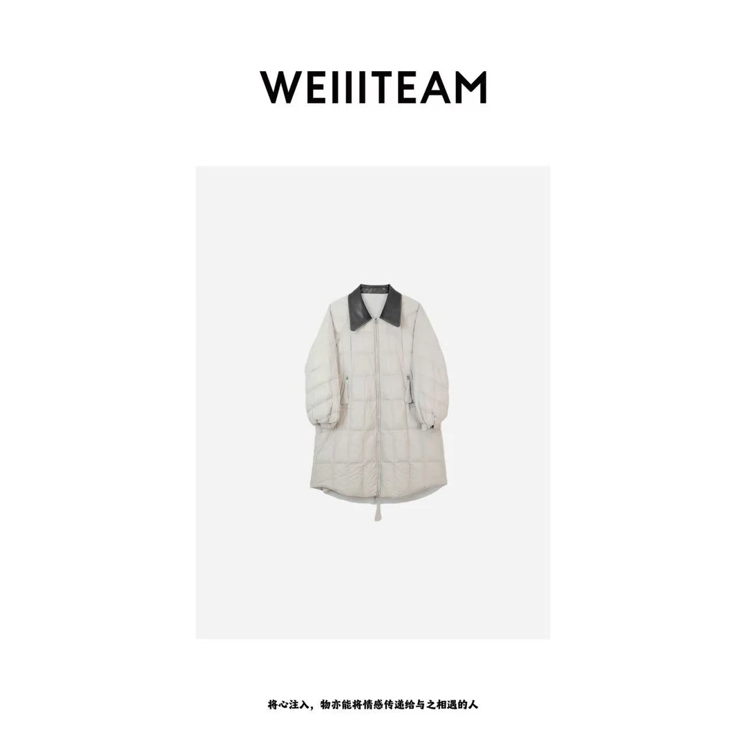 WEIIITEAM  “漫游记”皮领拼接鹅绒服 520