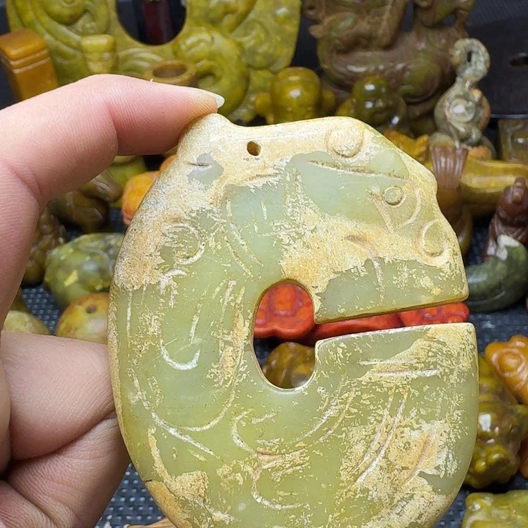 白玉菩提吊坠。。。