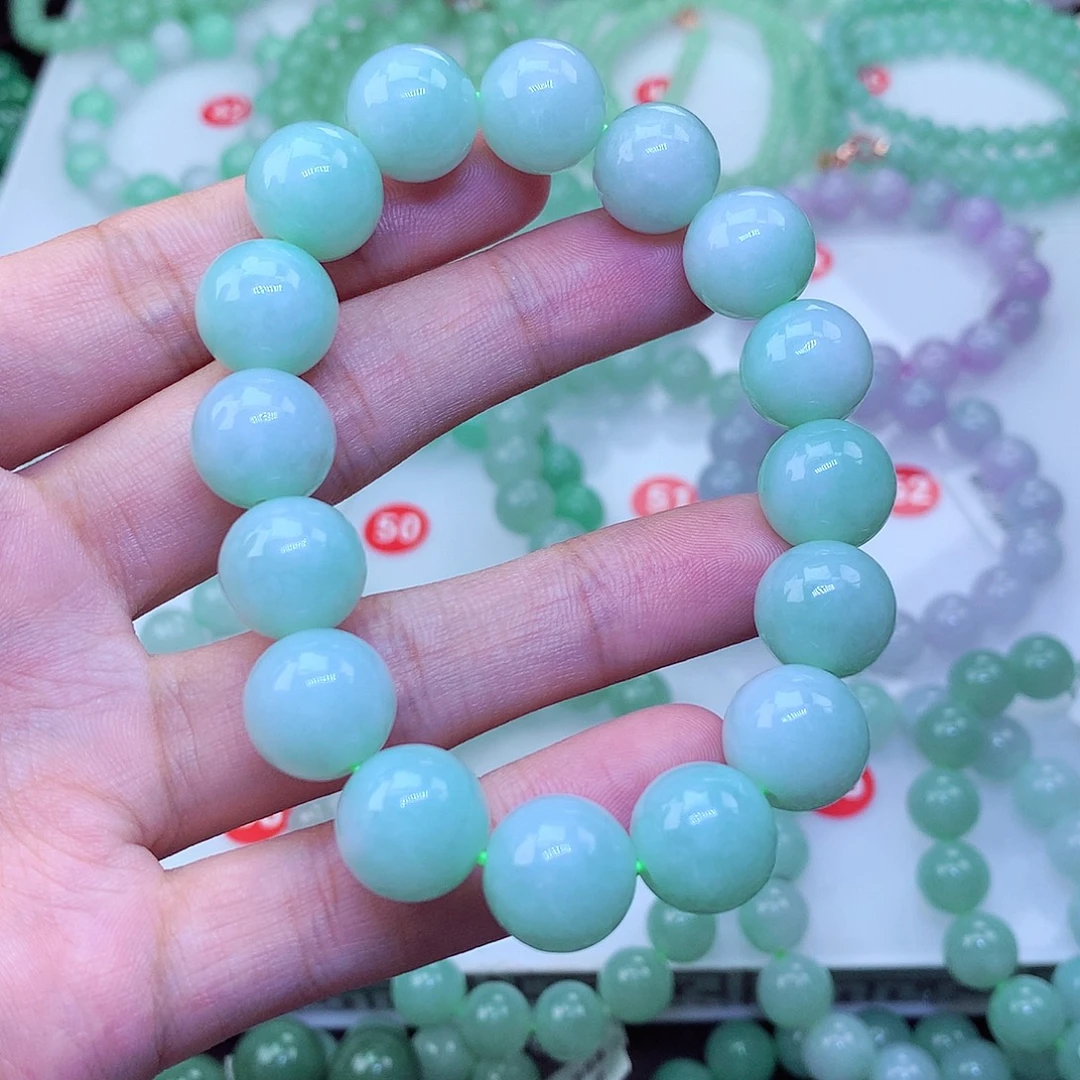 翡翠未镶嵌毛衣链卡13
