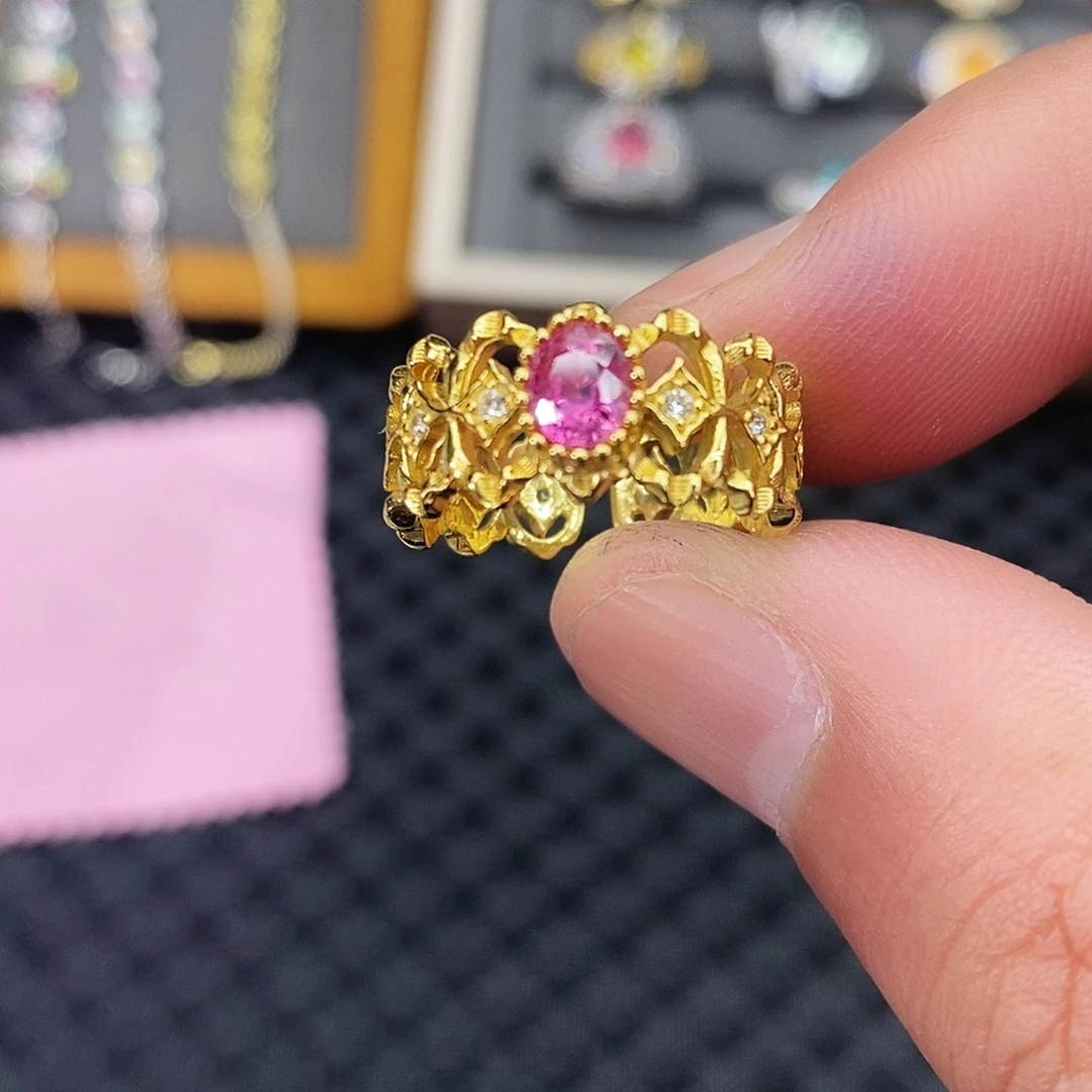 银S925镶嵌红宝石戒指