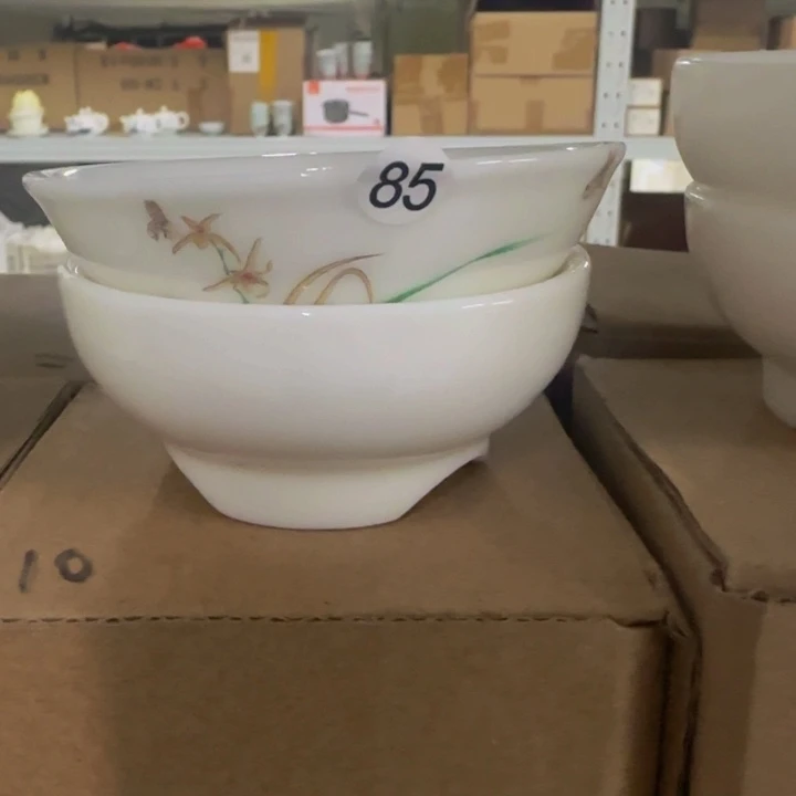 孤品羊脂玉两件套茶漏网纱85号