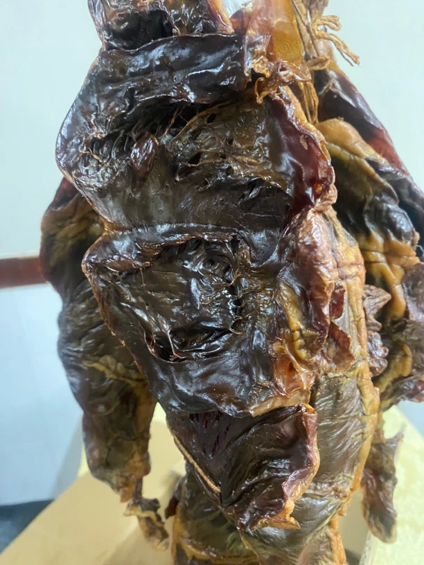 湖南湘西柴火烟熏腊猪心