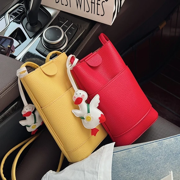 韩式休闲步行女手机包新款简约迷你桶小包多功能肩斜挎包小包包