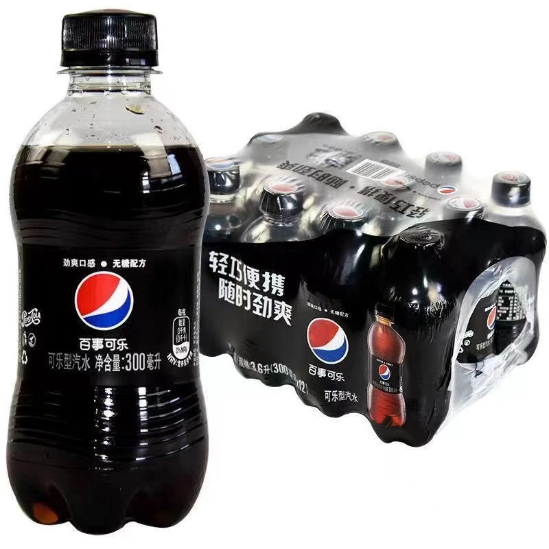 【特惠12瓶】百事无糖可乐300ml*12瓶整箱迷你小瓶碳酸饮料汽水解渴