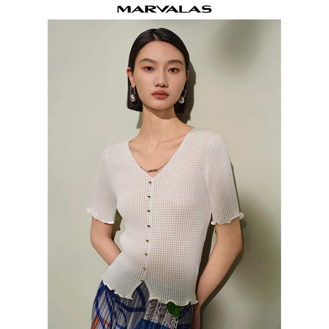 【籽言专属】曼德诗新款上新毛针织衫M733104622