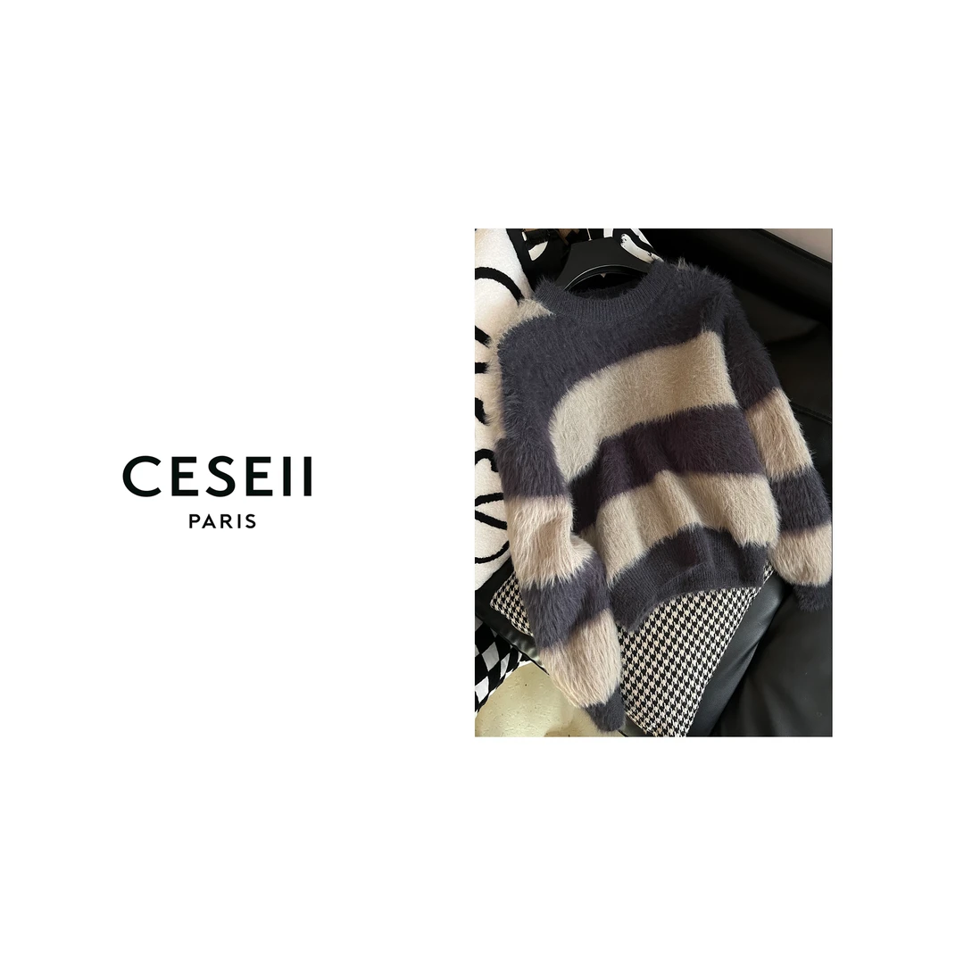 【XJ1316】CESEII秋冬新款时尚特亲肤套头毛衣