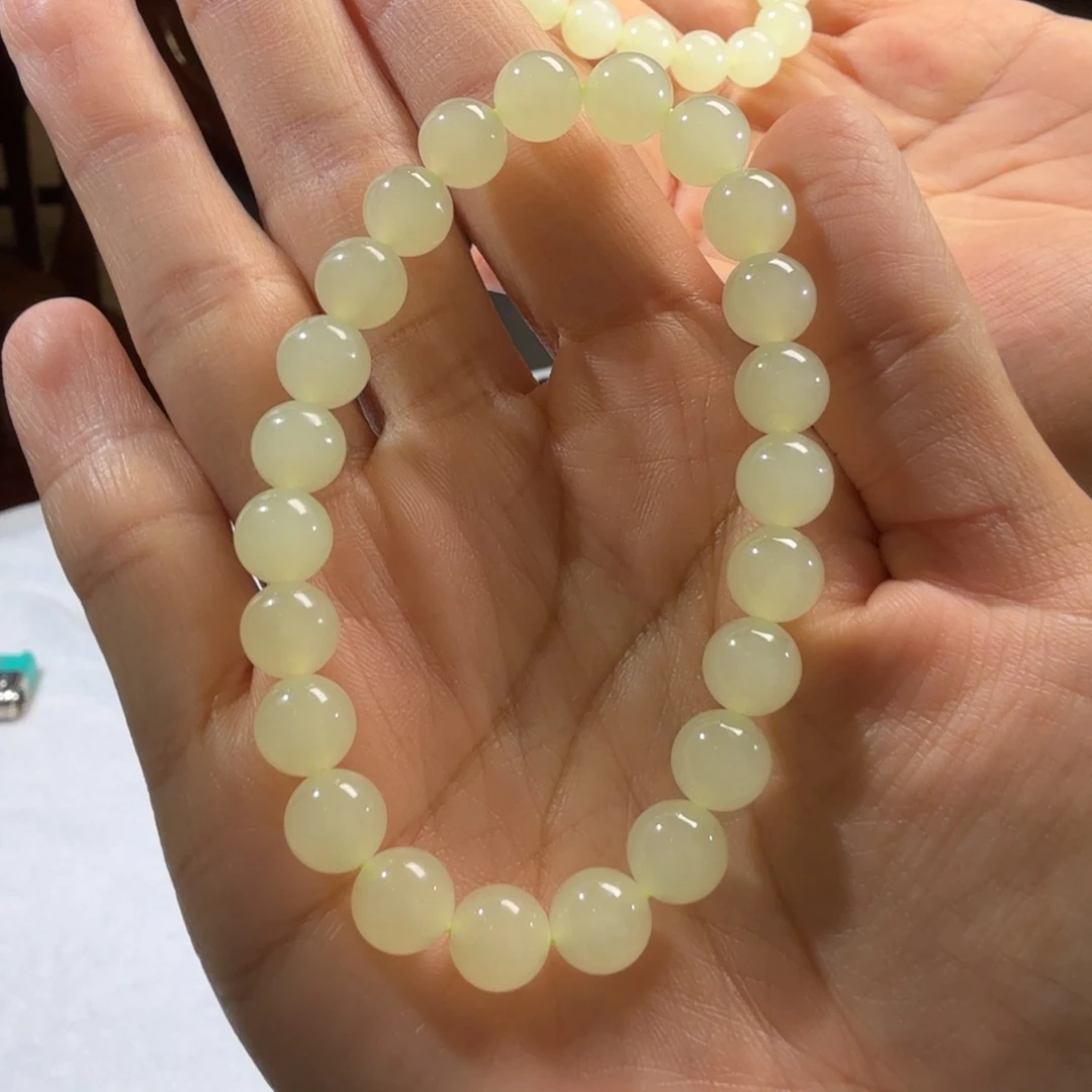 和田玉未镶嵌颈饰D白黄口手串多样性拍一发一