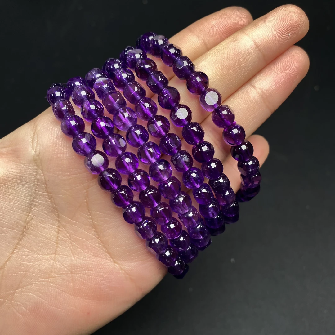 W572 紫水晶切面手链多样性发一