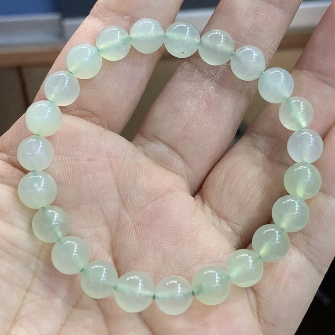 天然岫玉手串0.8毫米