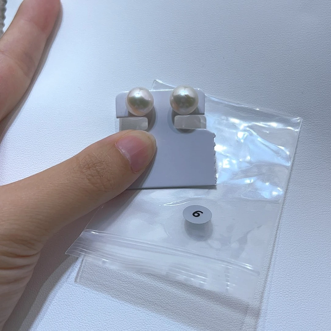 银S925镶嵌淡水珍珠耳饰