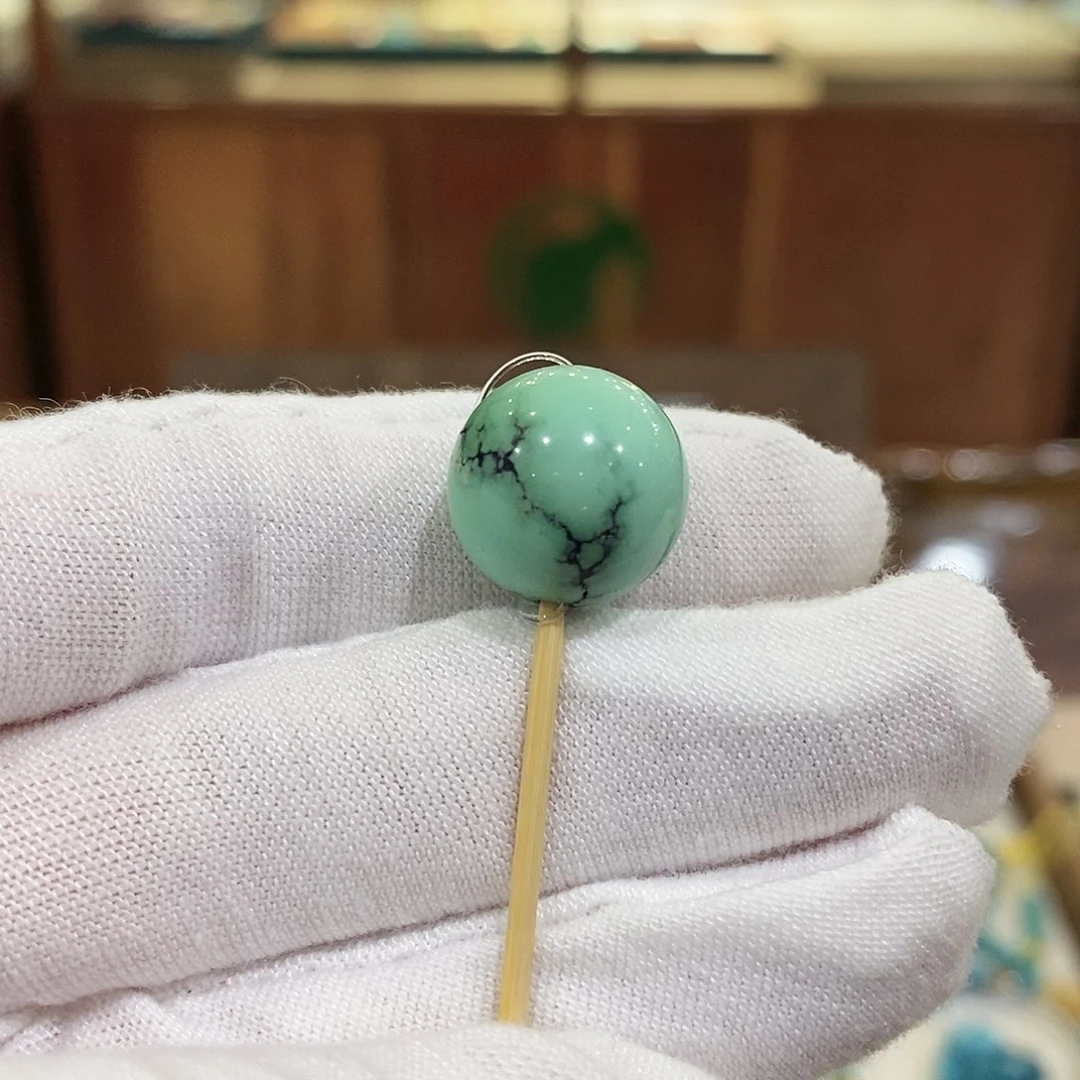 绿松石未镶嵌珠宝奇石14mm